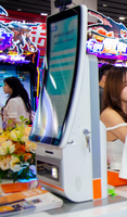 Terminal de paiement multifonctionnel en libre-service Kiosque de 18.5 pouces avec carte/bracelet de recharge pour aire de jeux intérieure