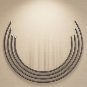 Braided Scuba <b>Diving</b> Medium Pressure Hose 3/8‑24 & 9/16‑18 UNF Thread <b>Regulator</b> Low Pressure Air Hose - Product Image 1