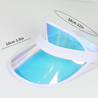 Casquette de sport en PVC transparent anti-UV pour femmes et enfants, idéale pour l'été et les voyages, personnalisable avec logo OEM