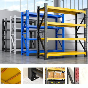 Low Price Racking Adjustable Metal Boltless <strong>Shelf</strong> and Racks Warehouse <strong>Storage</strong> Medium <strong>Duty</strong> Metal Rack <strong>Shelf</strong> - Product Image 3