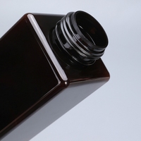 Stock 250ml 450ml 650ml Bouteille mousse carrée noire brillante Bouteille mousse nettoyante Bouteille distributeur PETG