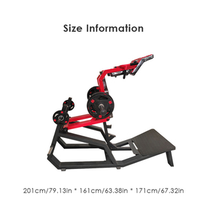 ZHOYA SPORT Entrenamiento profesional comercial Entrenamiento Prensa de piernas Super <span class=keywords><strong>Hack</strong></span> Squat Gym Equipment Squat Plate Loaded Machine Steel - Product Image 3