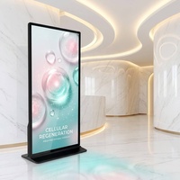 AIYOS - Señalización Digital de Pantalla Completa de Gran Formato de 75 Pulgadas, Pantalla 4K UHD con Marco Ultrafino, Kiosco Publicitario para Uso en Aeropuertos