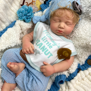 Bambole Reborn Realistiche con Tonalità di Pelle e Acconciature Personalizzate, Anatomicamente Corrette, per Bambine/Bambini, 20 Pollici, Loulou con Capelli Ricci/Lisci - Product Image 4