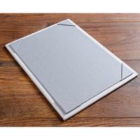 Housse de menu en cuir PU brun foncé pour hôtel, bar à café, restaurant, couverture de menu en cuir épais, ensemble de dossiers A4 en cuir