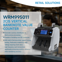 WRM995 Compteur de billets à comptage de mélange multi-devises à reconnaissance automatique avec imprimante thermique intégrée