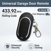 Control remoto para puerta de garaje 433.92MHz con código evolutivo para motores, abridor de portones, barrera, transmisor tipo llavero, listo para enviar