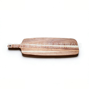 Planche à découper en bois avec poignée, grande planche à découper en bois portable pour cuisiner des aliments et des steaks, utilisée pour la préparation et le service en cuisine - Product Image 6