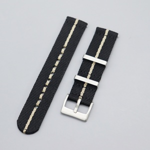 Bracelets de montre en nylon personnalisés Upro CHARM 22 mm 20 mm noirs à libération rapide, bracelet de montre en tissu tendance pour homme - Product Image 5