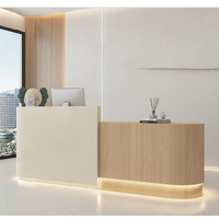 Bureau d'accueil moderne pour hôpital et supermarché - Multifonctionnel, taille/couleur/logo personnalisables, utilisation commerciale durable