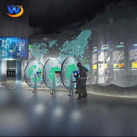 Nouvelle Technologie Affichage 3D Mur Vidéo Écran Tactile Immersif Interactif Holographique Données Mur Projecteur Adapté aux Expositions
