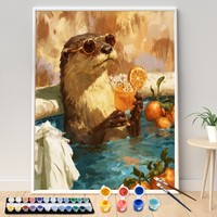 Kits de peinture par numéros DIY personnalisables, ensemble de peinture à l'huile non personnalisé pour adultes, enfants et débutants, livraison directe