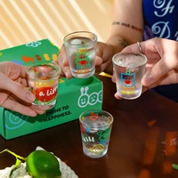 Verre à Soju en forme de chien, Verre à liqueur, Verre à vin blanc One-liang, Verre à Saké, Transparent, Moderne, Tendance, Pour la maison, les fêtes et les événements sociaux