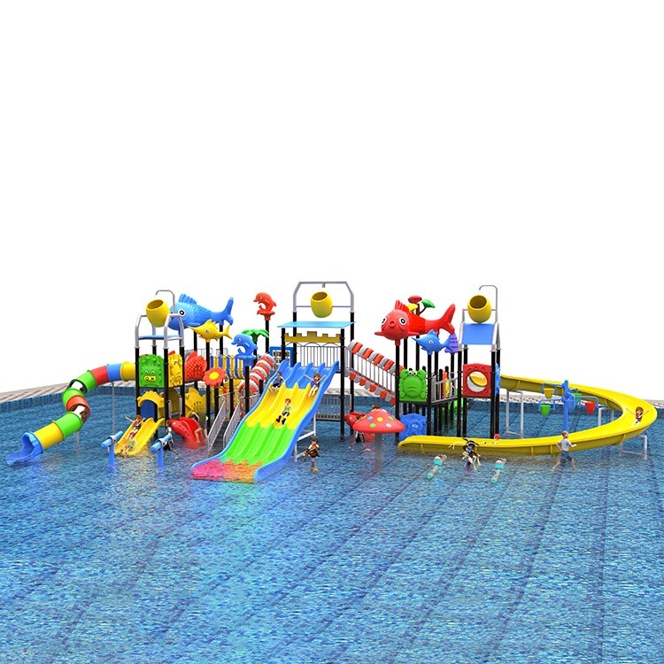 Outdoor Pool Plastic Slide Combo Large
