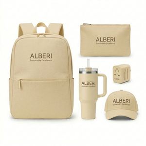 Set de Regalo de Lujo para Viajes de Negocios: Botella Térmica, Bolsa Organizadora, Tapones para Enchufes de Viaje, Mochila y Set de Regalo para a Bordo - Product Image 2