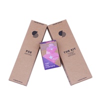 Emballage personnalisé avec logo, boîte cadeau en papier bon marché, impression UV