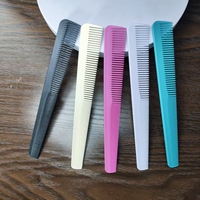 Peigne démêlant en plastique MAIZHU OEM, personnalisable avec logo couleur, confortable, grande taille, résistant à la chaleur, à dents fines et larges, modèle 980