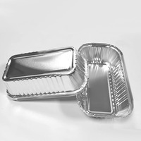 Emballage à emporter pour salade, conteneur en aluminium de 450 ml, barquettes jetables en aluminium avec couvercles