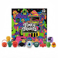 Calendrier de l'Avent Squishmas 2026 Halloween Noël Boîte Mystère Squishy Figurines en Silicone Jouet Sensoriel Anti-stress Cadeau Enfant