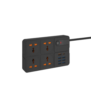 Quốc tế điện dải 4 cửa hàng 4 USB 4 loại C QC PD sạc nhanh 240V đánh giá cho văn phòng nhà máy tính để bàn đa quốc gia cắm - Product Image 2