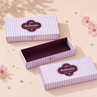 Boîte cadeau en papier personnalisée avec poignée détachable pour biscuits, macarons, bonbons, pâtisseries, desserts, emballage personnalisé avec logo
