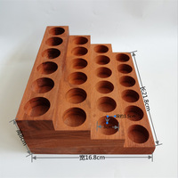 Organisateur simple en bois pour huiles essentielles, support de rangement et de présentation à plusieurs niveaux pour rouges à lèvres et petits flacons, présentoir de bureau