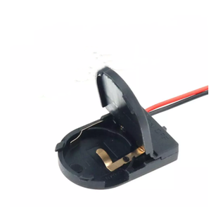 CR2032 — support de <span class=keywords><strong>batterie</strong></span> à bouton unique pour pièces de monnaie, boîte de rangement de piles 3V, couvercle avec interrupteur marche-arrêt - Product Image 1