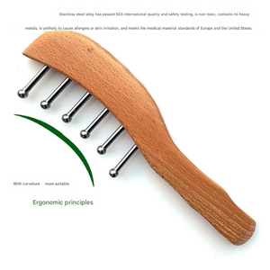 Herramienta Profesional de Masaje de Acero Inoxidable con 6 Puntas, sin Marcas, para Gua Sha, Masaje del Cuero Cabelludo y Cuello, para Expertos en Masajes - Product Image 5