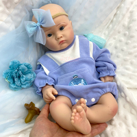 Poupée Reborn en Silicone Souple Corps Entier Familia, Fille Réaliste aux Yeux Ouverts, Figurine de Collection pour Création Artistique DIY