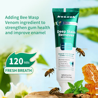 Dentifrice blanchissant et anti-taches KeLeek 105g – Nettoyage en profondeur, élimine les taches, rafraîchit l'haleine, éclaircit les dents – Soin bucco-dentaire et nettoyage dentaire