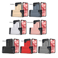 Coque de téléphone en TPU souple pour Apple iPhone 16 Pro Max 16 Pro 16 Plus 16 avec protection d'objectif en PC rigide hybride antichoc, coque 2 en 1