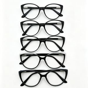 YX-2265 Montura de Gafas Negras de PC, Gafas de Moda Estilo Ojo de Gato Vintage para Hombre y Mujer, Gafas Ópticas, Lentes Graduadas - Product Image 1