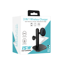 Support de chargeur sans fil 3 en 1, dispositif 3 en 1, charge rapide, pour téléphone portable, multifonction, Station de charge sans fil