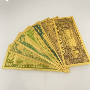 Billete de Dólar Estadounidense con Lámina de Oro de $<span class=keywords><strong>100</strong></span>, Billete de Utilería Chapado en Oro de 24K, Billete de Dólar de $<span class=keywords><strong>100</strong></span> con Lámina de Oro - Product Image 5