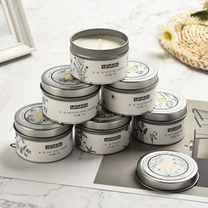 FLORESCENCE Marque Privée Luxe Huile Essentielle Relaxante Pot en Métal Corps Spa Naturel Petite Bougie Parfumée de Massage pour Femme - Product Image 1