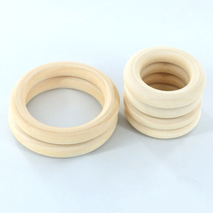 Anillos de Madera Natural sin Acabado, Ecológicos, en Varios Tamaños, Círculos Sólidos en Blanco para <span class=keywords><strong>Manualidades</strong></span>, Tallado, Pintura y Decoración del Hogar - Product Image 5