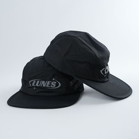 Gorra de Campamento Personalizada de 5 Paneles con Visera Plana, Material de Algodón, Gorra Deportiva para Exteriores con Visera Impresa