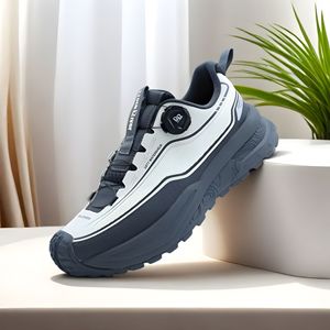 Chaussures de randonnée et de trekking décontractées pour hommes, de haute qualité, avec boucle rotative, semelle épaisse, antidérapantes, absorbant les chocs, pour l'extérieur - Product Image 3