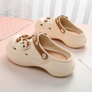 White Pink Kitten Cartoon Platform <b>Clogs</b> EVA Summer Outdoor Beach Sandals Non Slip Women's Crocs Shoes - Product Image 2