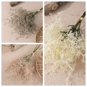 ช่อดอกไม้ประดิษฐ์ CallaFloral รุ่น Artemisia สีเบจ ขาวนวล เทา ทำจากพลาสติก สำหรับตกแต่งภายใน งานแต่งงาน - Product Image 3