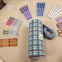 Trousse à crayons 2026 Nouveau Modèle - Grande Capacité - Design de Niche - Style Unique - Toile - Fermeture Éclair - Pour l'école et le bureau