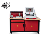 Tour CNC miniature à banc incliné horizontal De2-Ultra, 3 axes, simulateur 3D pour la formation éducative, machine virtuelle SIEG, haute sécurité