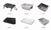 Nouvelle Table de Pique-Nique Pliante d'Extérieur 2026 en Aluminium Noir, Table de Cuisson BBQ IGT Réglable en Hauteur pour Camping