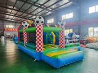 Château gonflable en PVC couleur macaron personnalisé QY Factory, combinaison toboggan et piscine, 5x4x3M, usage commercial, parc d'aventure