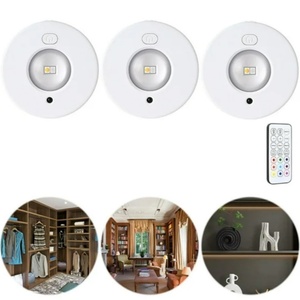 Under Cabinet <b>Lights</b> RGB LED Rechargeable <b>Wireless</b> Night <b>Light</b> 3PCS Pack - Product Image 5