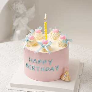 Korean Style Fruit Cherry Candles Birthday Cake Decorations 3D Paraffin Candle Set For Birthday Party - Product Image 2