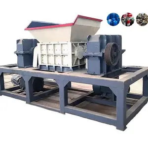 Nhựa tái chế cáp đồng Shredder máy nhựa Shredder nhỏ bọt các tông đơn/đôi trục Shredder máy