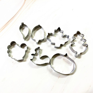 7pcs thép không gỉ Cookie tem Set phim hoạt hình thiết kế sóc acorn Maple Bước Nhảy Vọt Biscuit khuôn nhà bếp Cookie Baking công cụ - Product Image 6