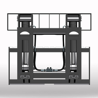 Attache de chariot élévateur hydraulique sans palette pour un chargement efficace des sacs de céréales en entrepôt logistique
