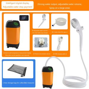 Équipement de lavage de voiture, pompe électrique portable étanche pour camping en plein air, plage, arrosage des animaux, bain, douche - Product Image 4